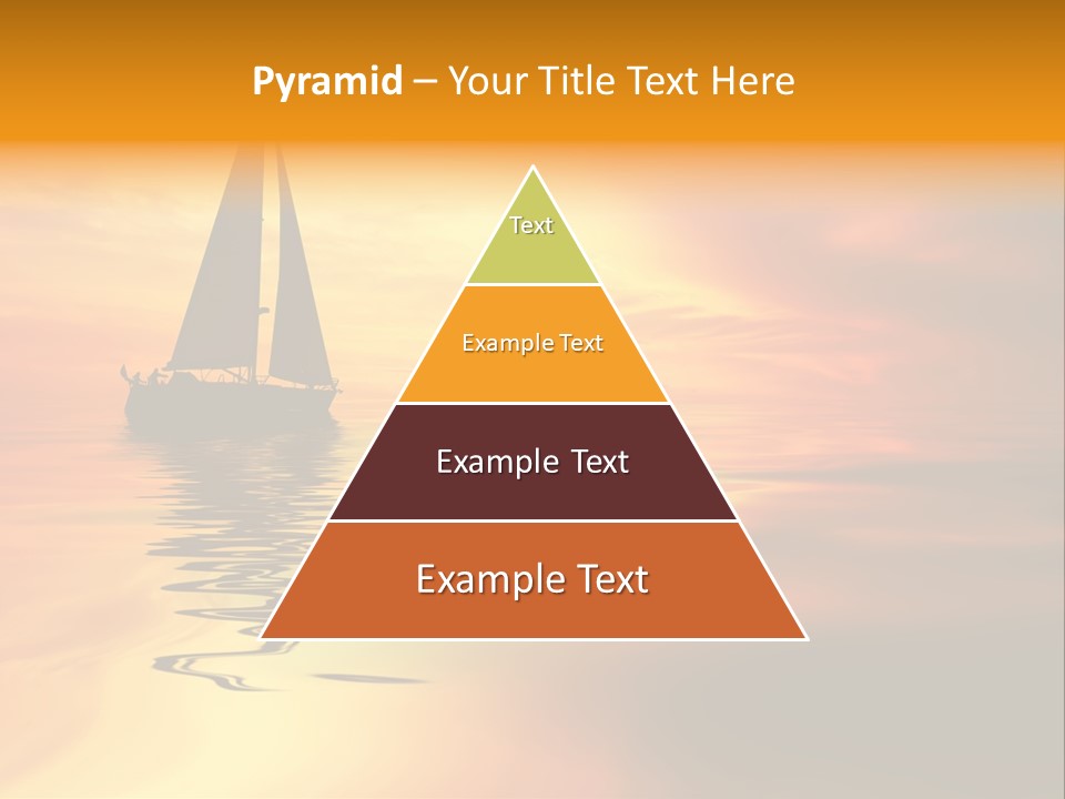 Sailboat Against A Beautiful Sunset PowerPoint Template