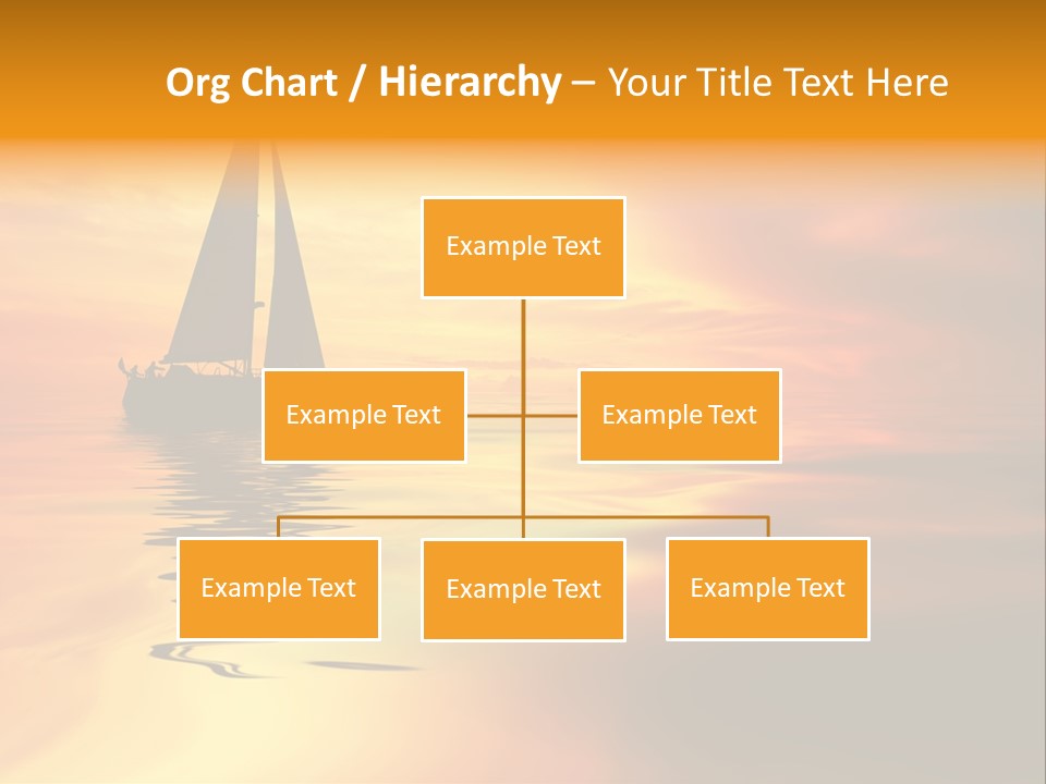 Sailboat Against A Beautiful Sunset PowerPoint Template