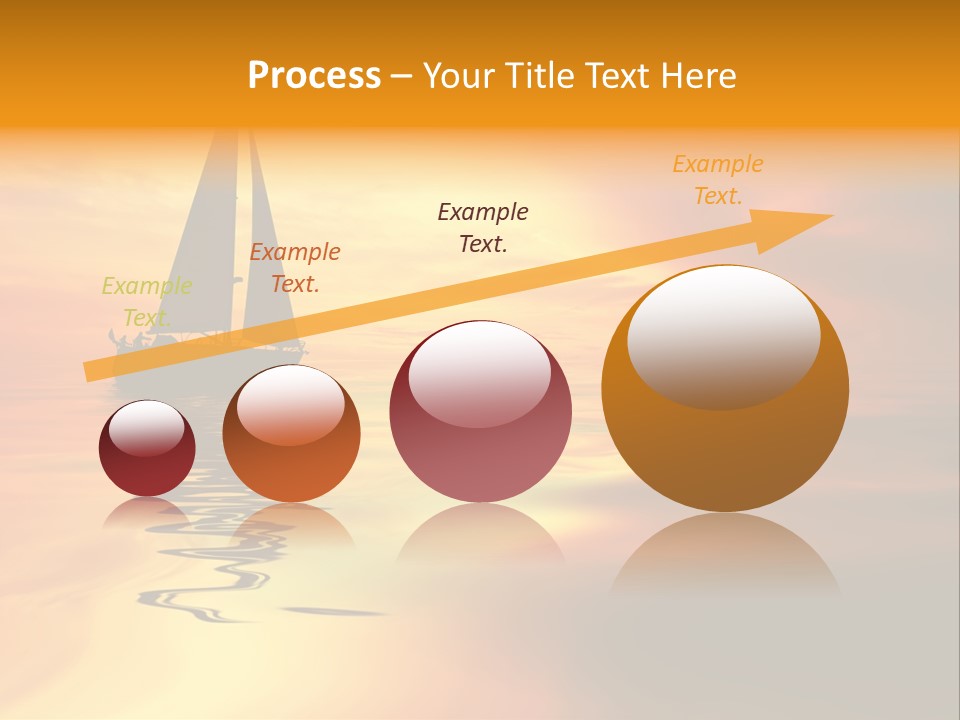 Sailboat Against A Beautiful Sunset PowerPoint Template