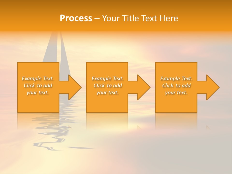 Sailboat Against A Beautiful Sunset PowerPoint Template
