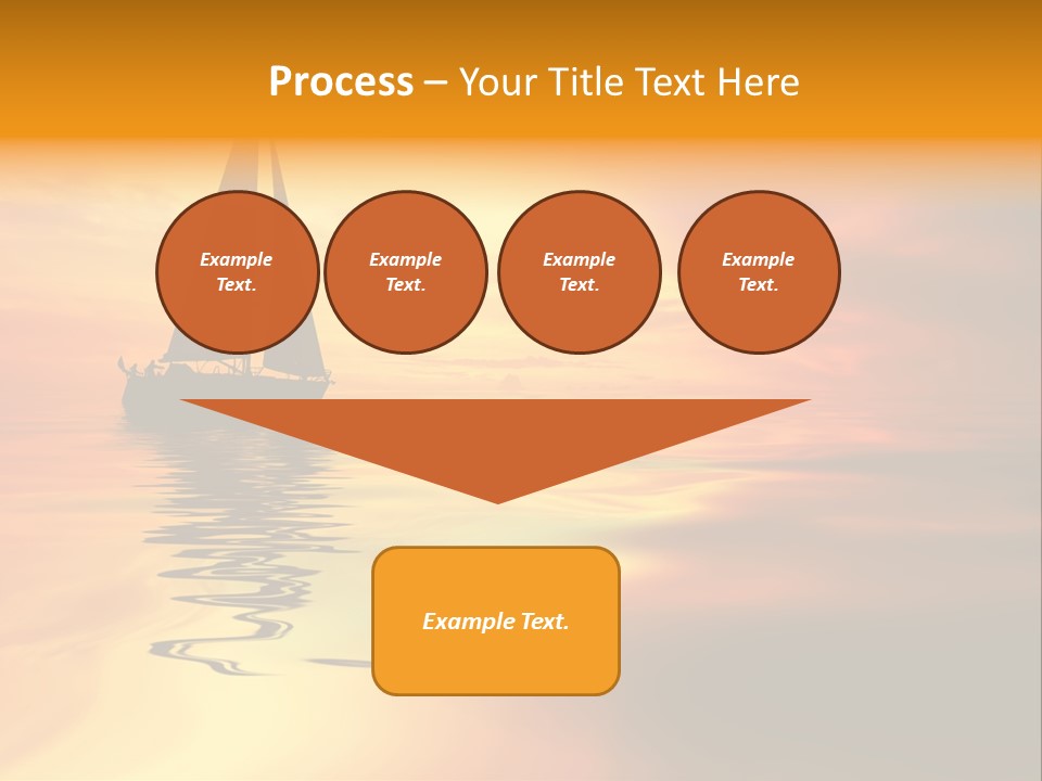 Sailboat Against A Beautiful Sunset PowerPoint Template