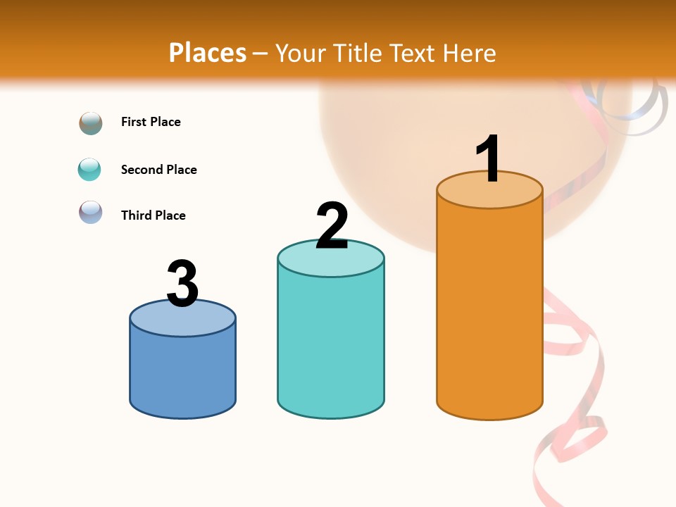 Colorful Balloons On A White Background PowerPoint Template