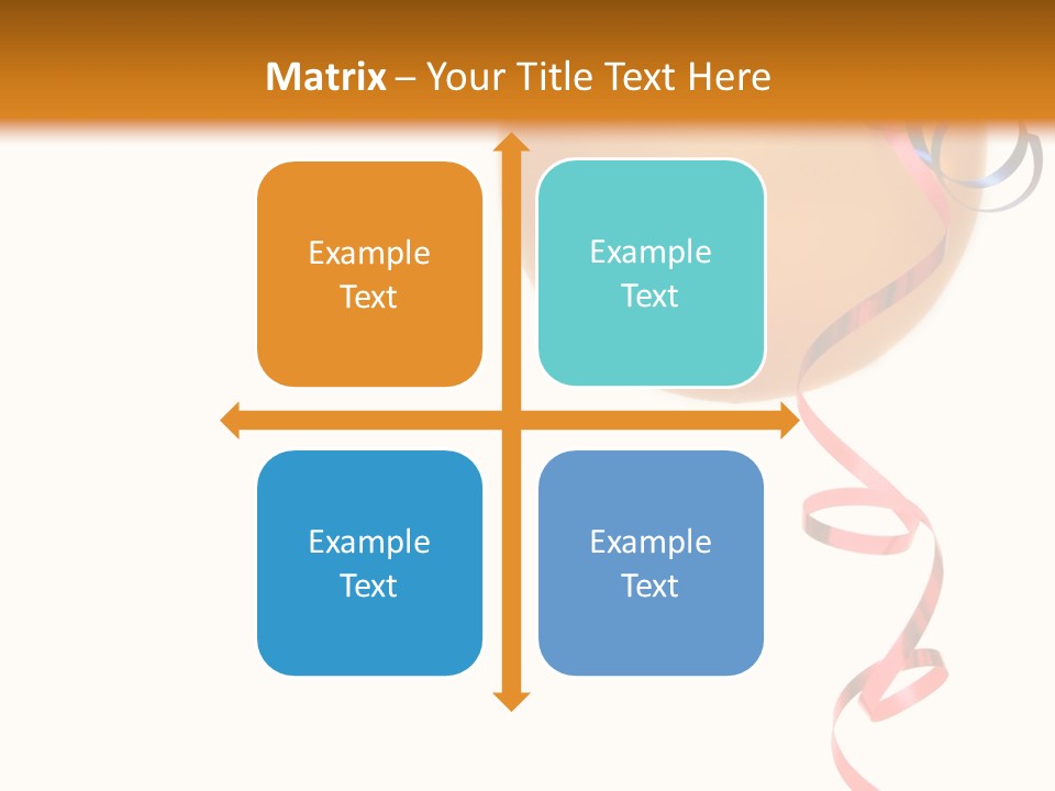 Colorful Balloons On A White Background PowerPoint Template