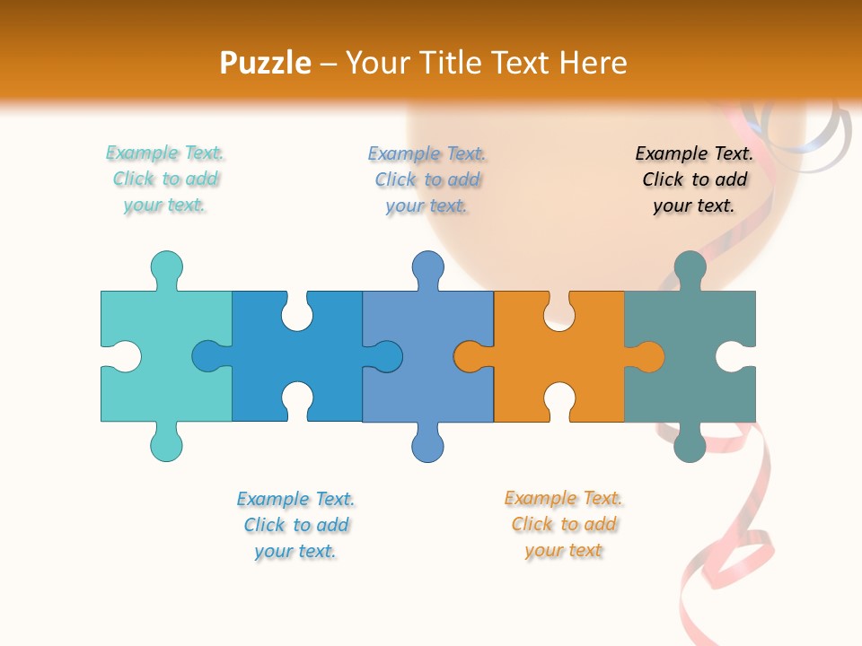 Colorful Balloons On A White Background PowerPoint Template