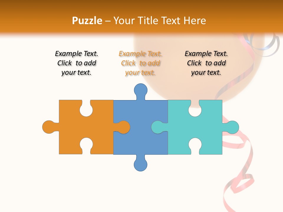 Colorful Balloons On A White Background PowerPoint Template