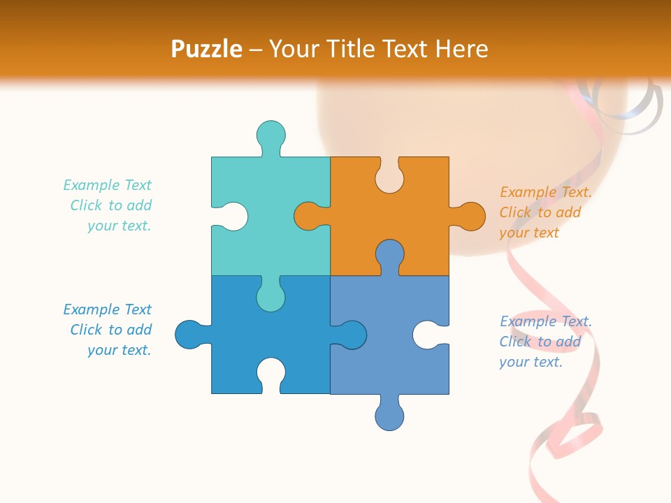 Colorful Balloons On A White Background PowerPoint Template