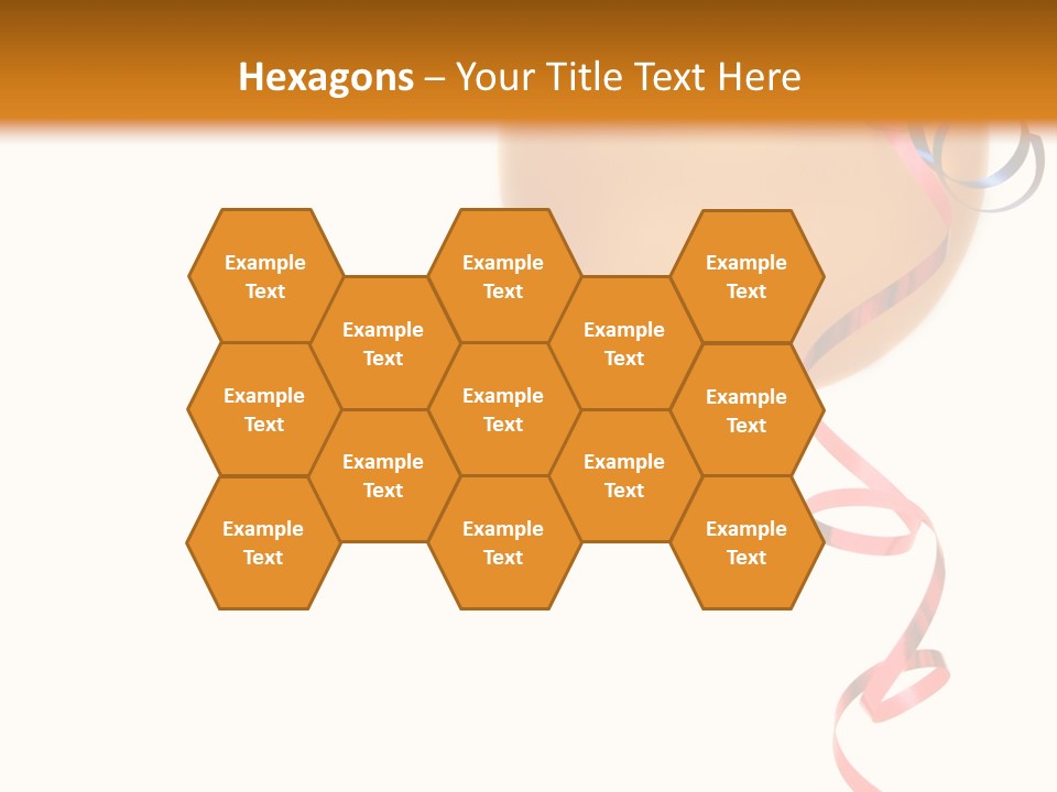 Colorful Balloons On A White Background PowerPoint Template