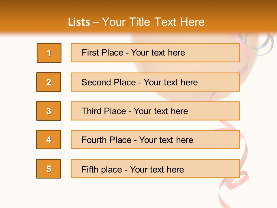 Colorful Balloons On A White Background PowerPoint Template