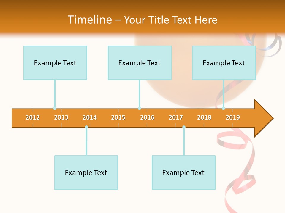 Colorful Balloons On A White Background PowerPoint Template
