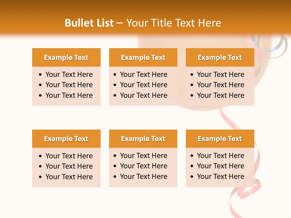 Colorful Balloons On A White Background PowerPoint Template