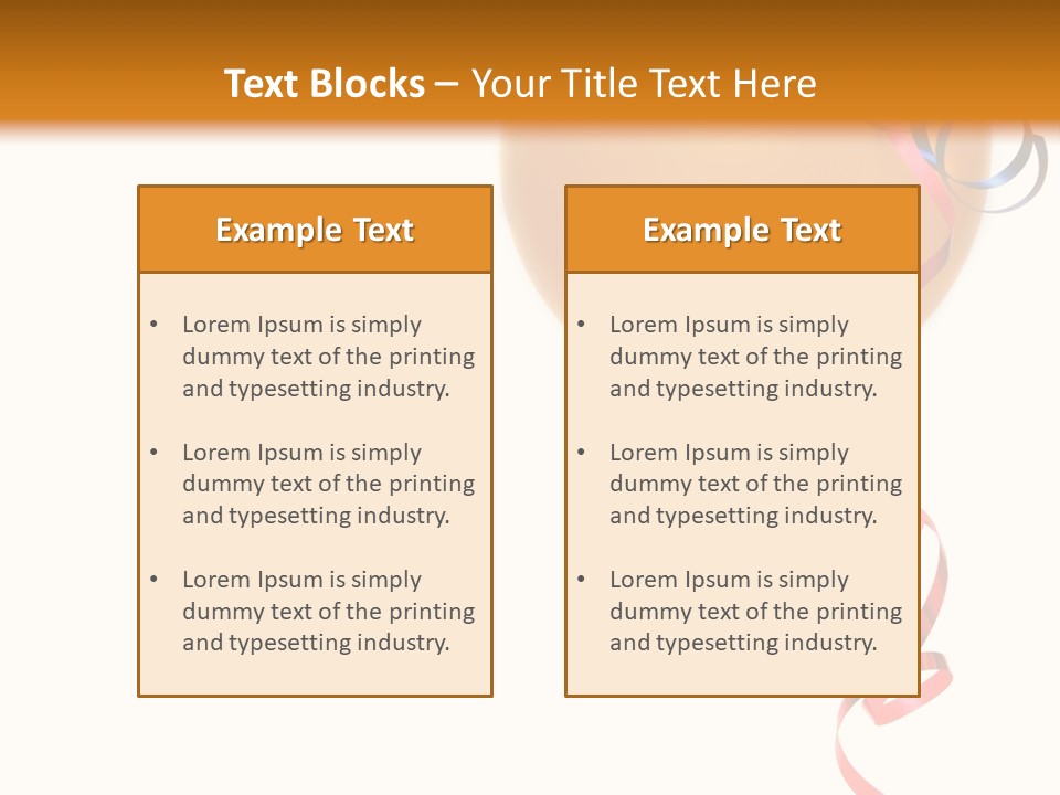 Colorful Balloons On A White Background PowerPoint Template