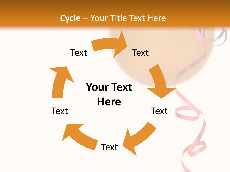 Colorful Balloons On A White Background PowerPoint Template