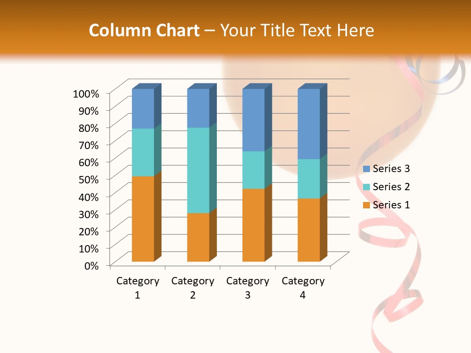 Colorful Balloons On A White Background PowerPoint Template