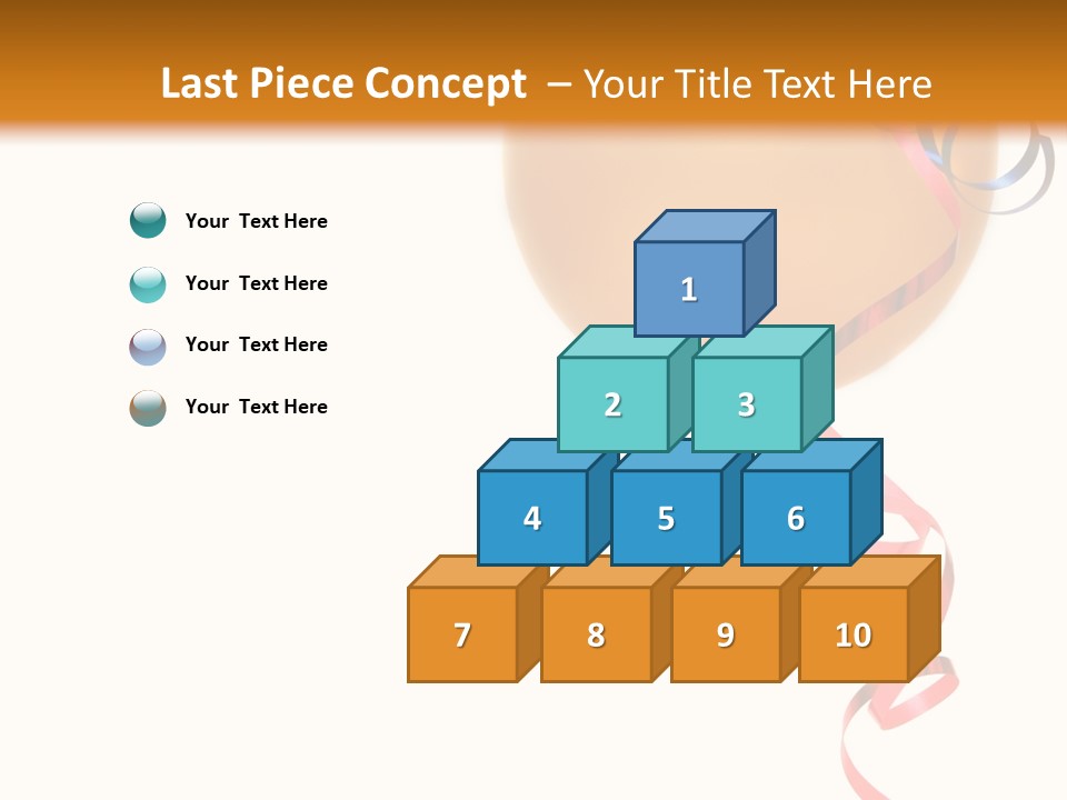 Colorful Balloons On A White Background PowerPoint Template