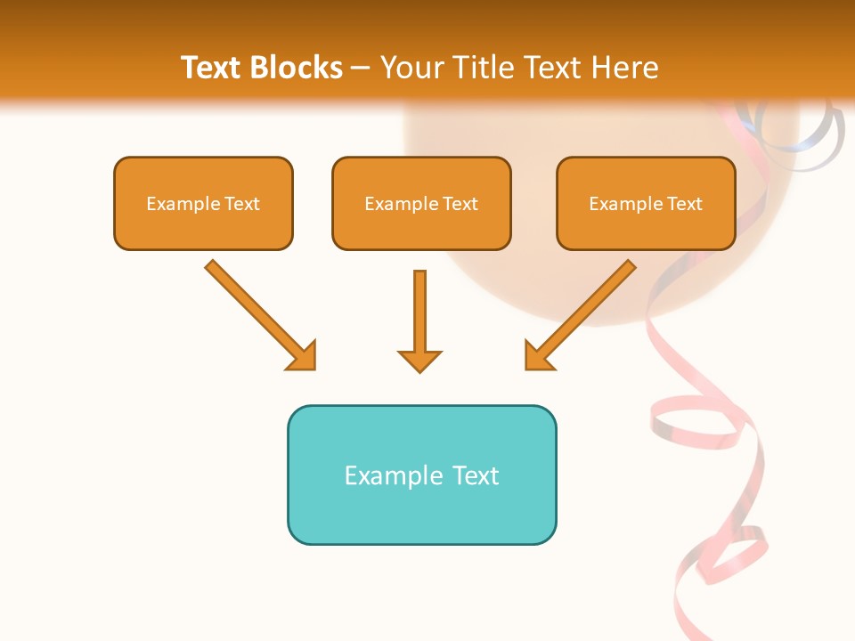 Colorful Balloons On A White Background PowerPoint Template