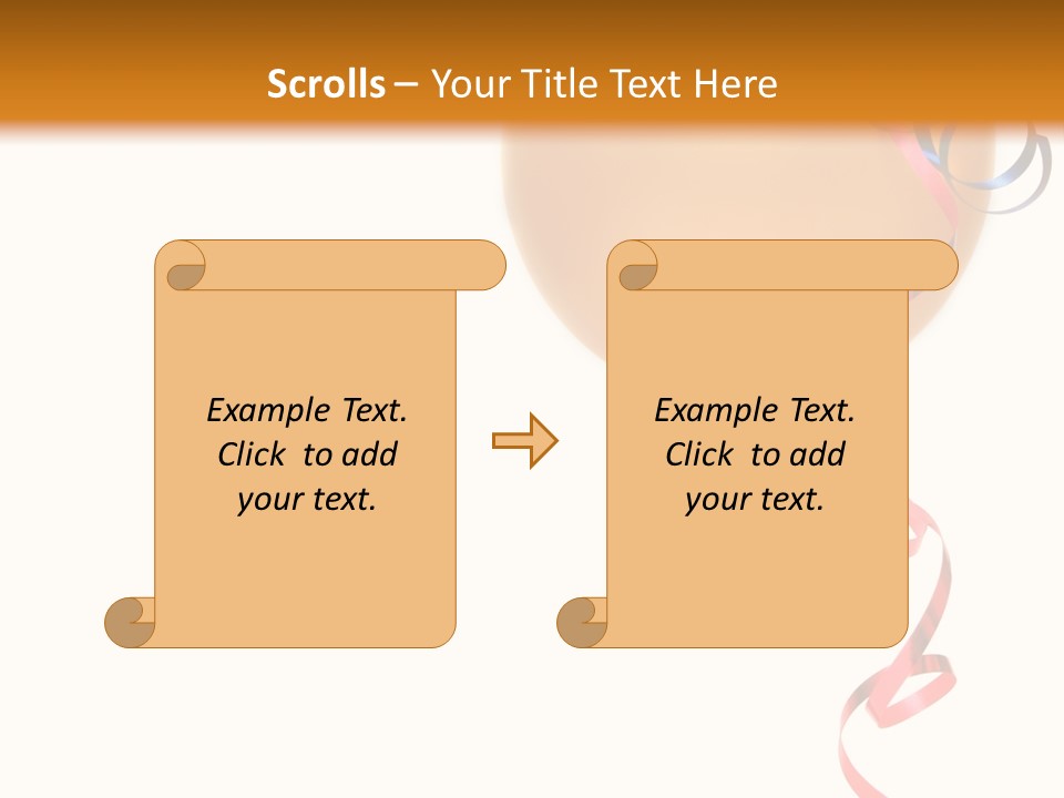 Colorful Balloons On A White Background PowerPoint Template