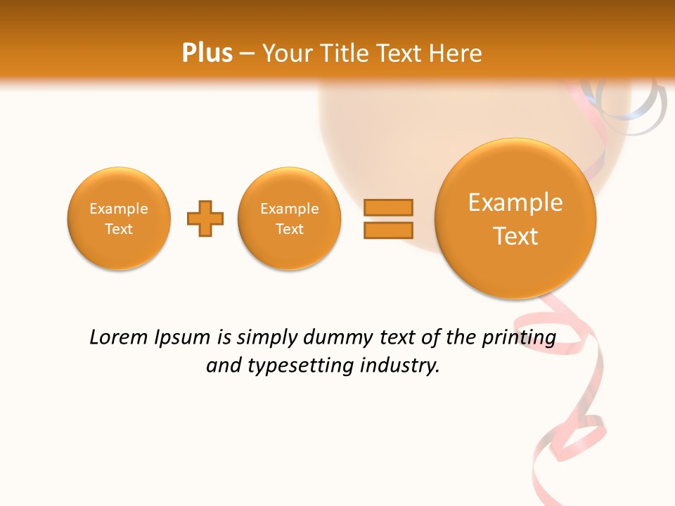 Colorful Balloons On A White Background PowerPoint Template