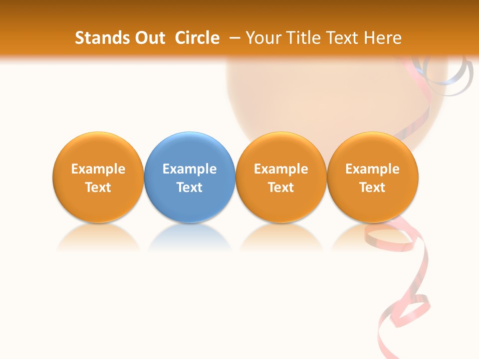 Colorful Balloons On A White Background PowerPoint Template