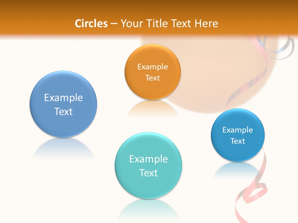 Colorful Balloons On A White Background PowerPoint Template