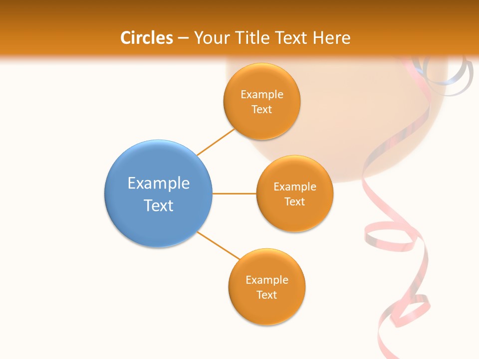 Colorful Balloons On A White Background PowerPoint Template