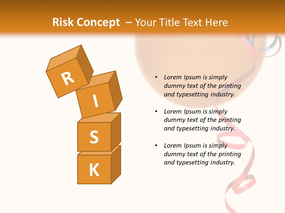 Colorful Balloons On A White Background PowerPoint Template