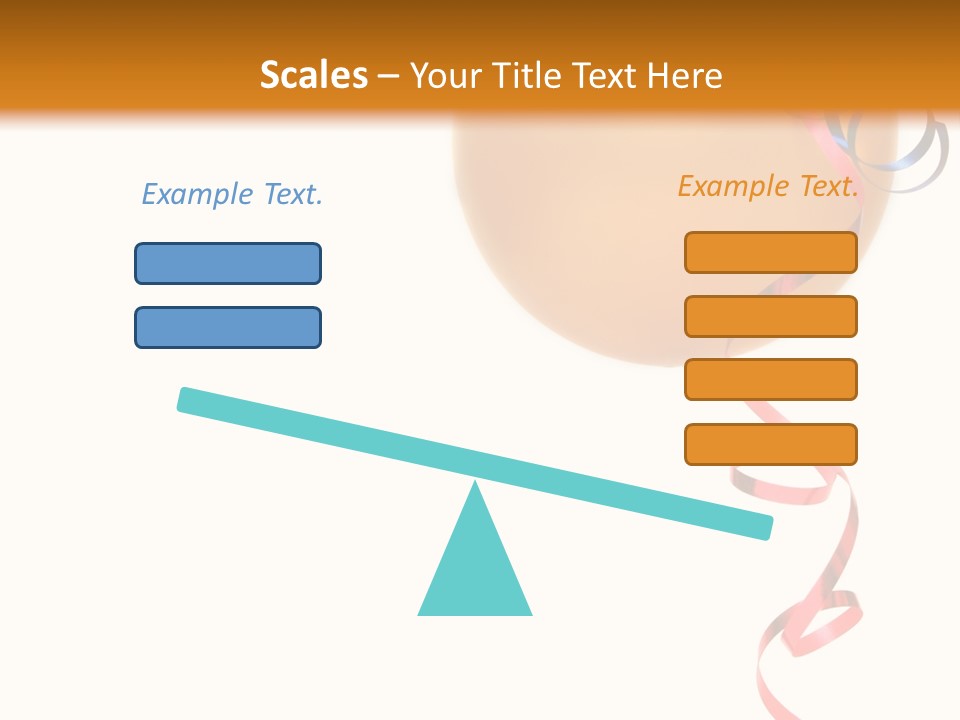 Colorful Balloons On A White Background PowerPoint Template