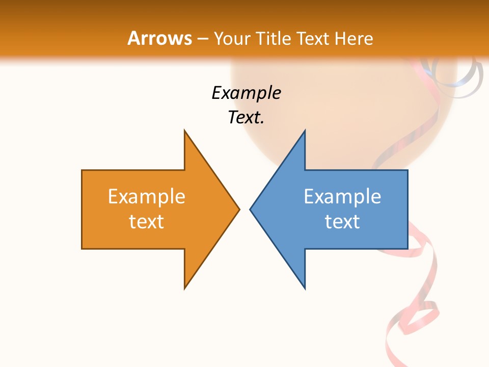 Colorful Balloons On A White Background PowerPoint Template