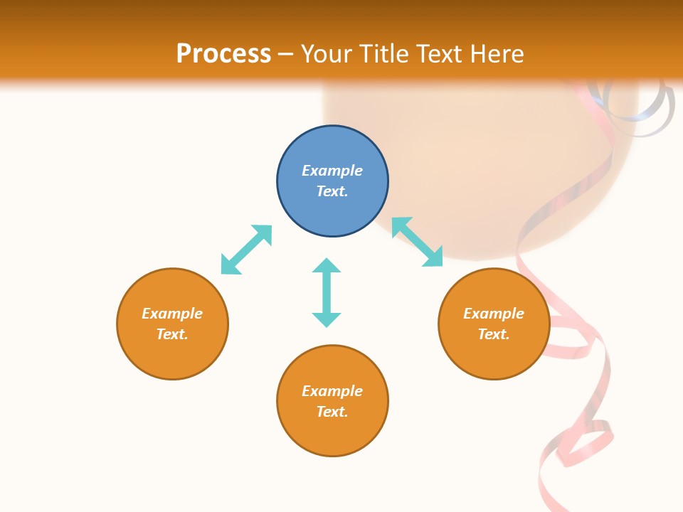 Colorful Balloons On A White Background PowerPoint Template