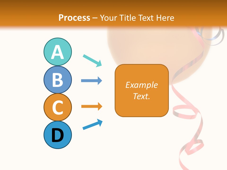 Colorful Balloons On A White Background PowerPoint Template