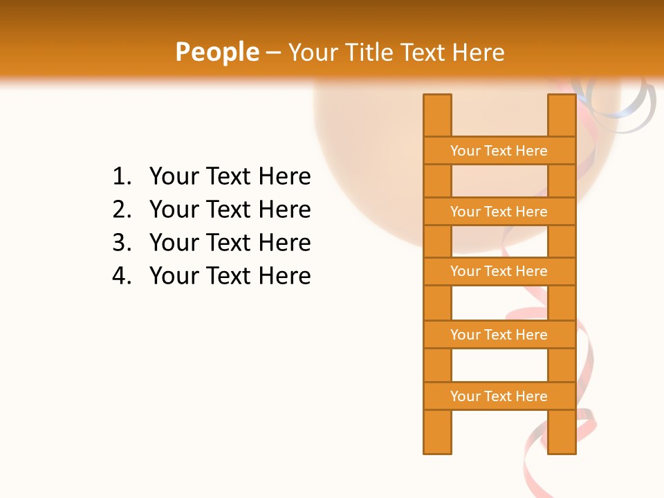 Colorful Balloons On A White Background PowerPoint Template