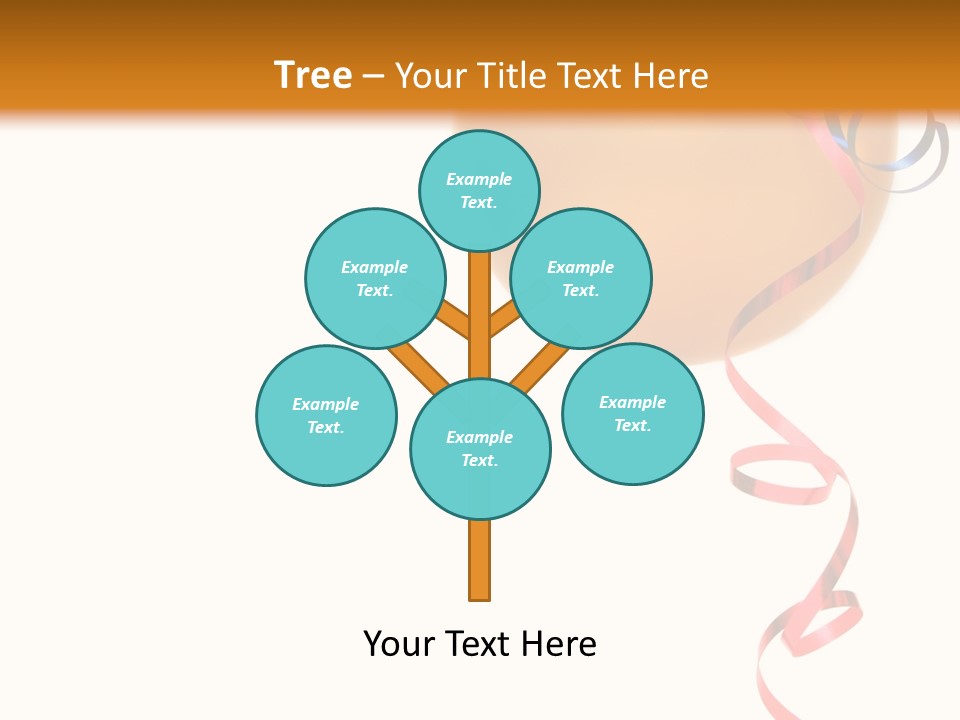 Colorful Balloons On A White Background PowerPoint Template