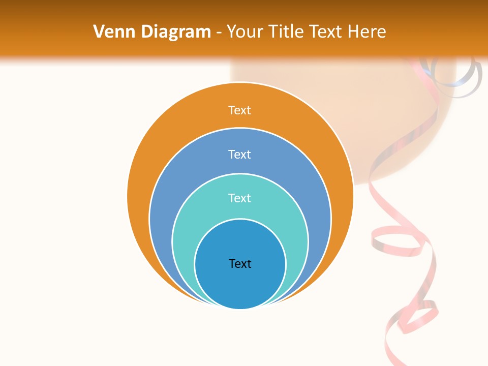 Colorful Balloons On A White Background PowerPoint Template