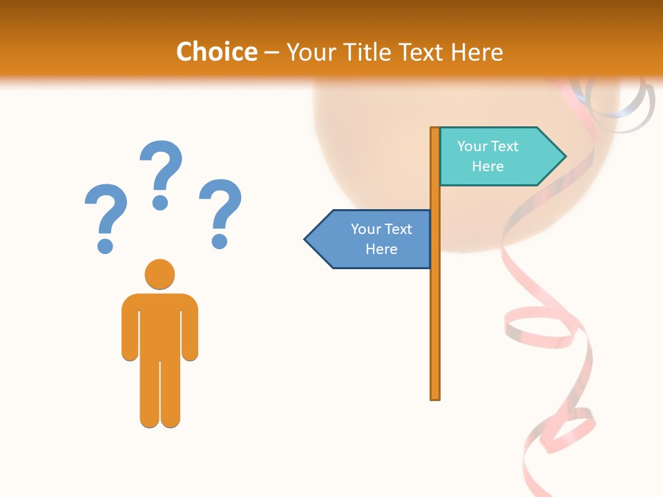 Colorful Balloons On A White Background PowerPoint Template