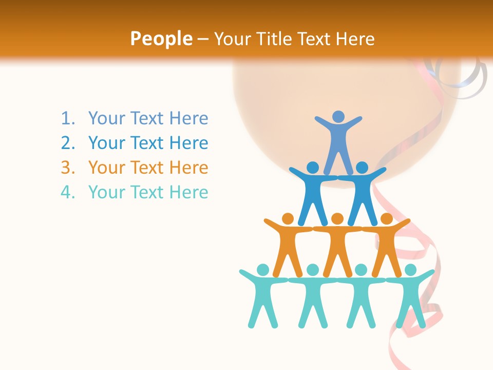 Colorful Balloons On A White Background PowerPoint Template