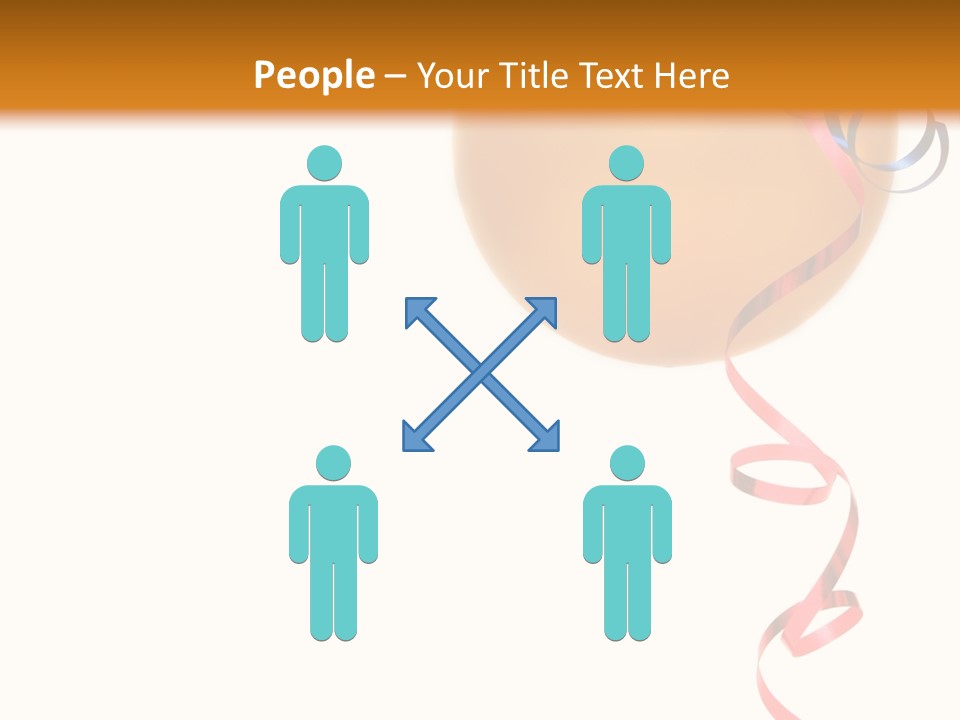 Colorful Balloons On A White Background PowerPoint Template