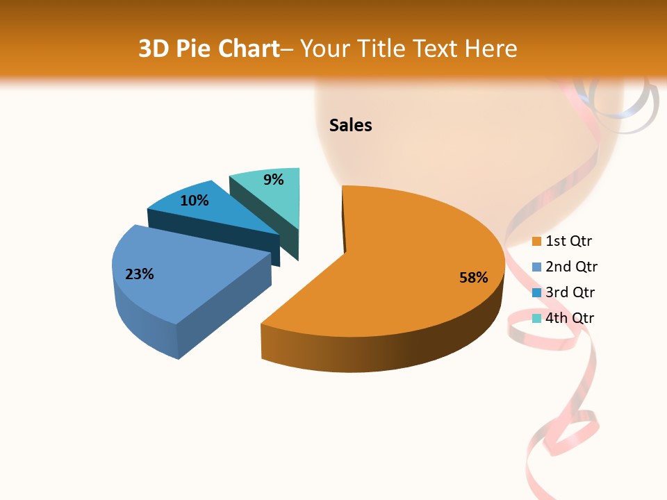 Colorful Balloons On A White Background PowerPoint Template
