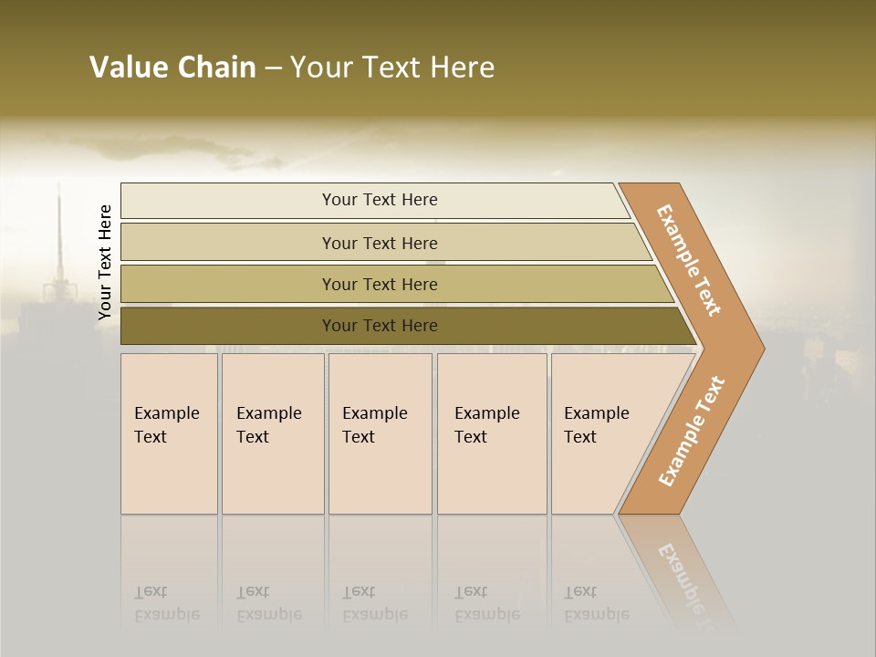Green Plant Globe With North And South America Over White Background PowerPoint Template