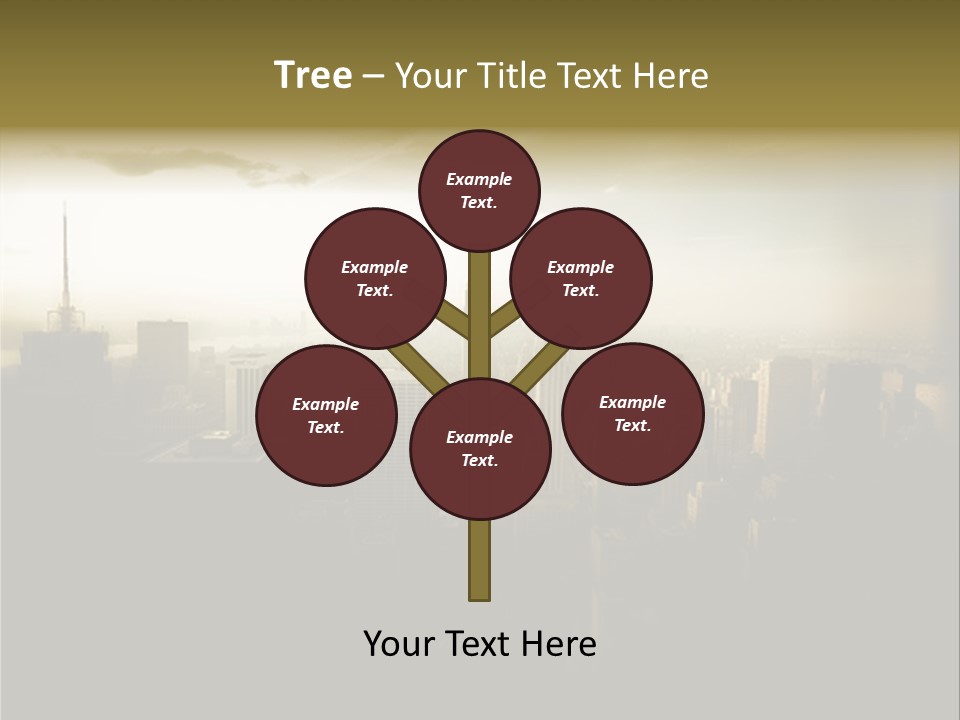 Green Plant Globe With North And South America Over White Background PowerPoint Template