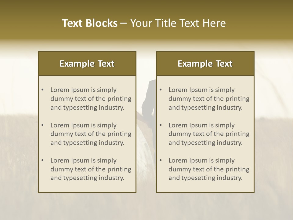 A Newly Wed Couple Walking Through A Grassland, Holding Hands PowerPoint Template