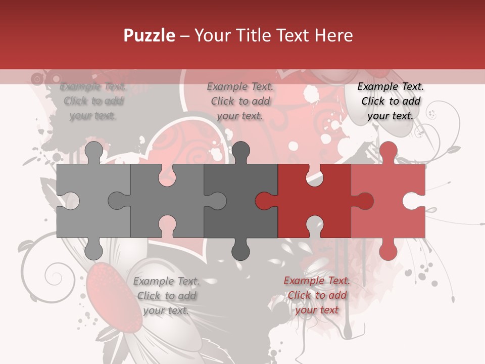 Grungy Valentine Stock Vector Illustration: PowerPoint Template