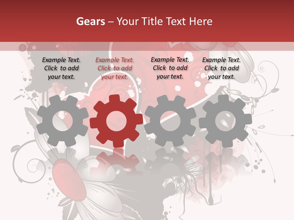 Grungy Valentine Stock Vector Illustration: PowerPoint Template