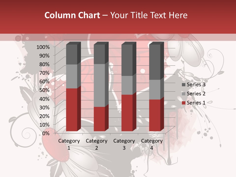 Grungy Valentine Stock Vector Illustration: PowerPoint Template