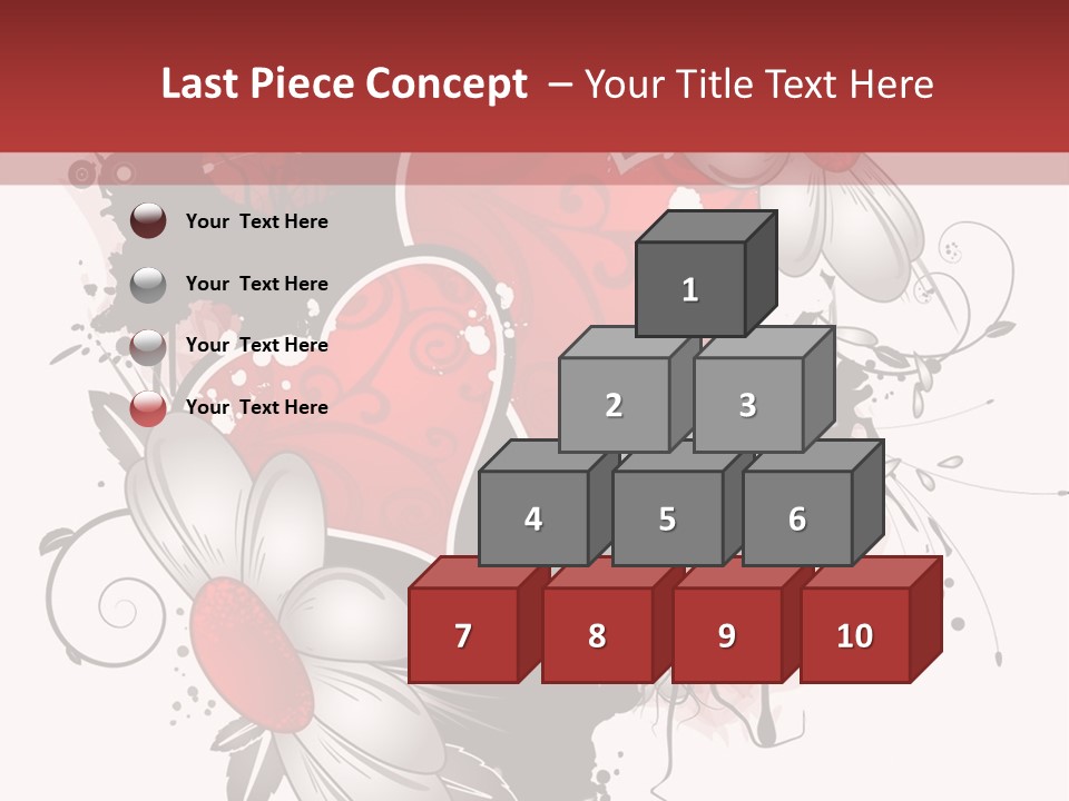 Grungy Valentine Stock Vector Illustration: PowerPoint Template