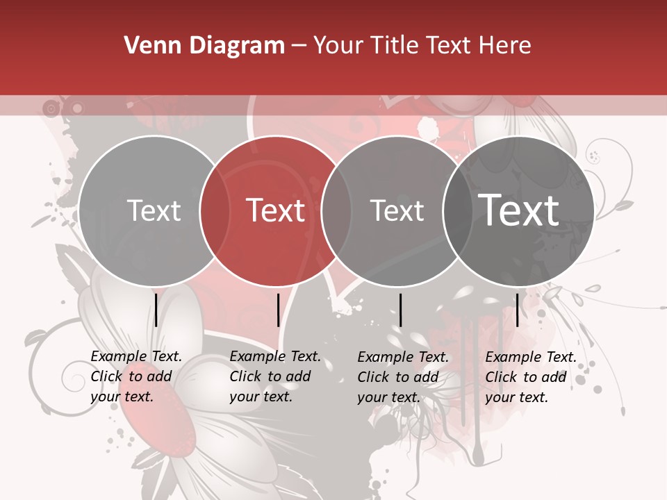 Grungy Valentine Stock Vector Illustration: PowerPoint Template