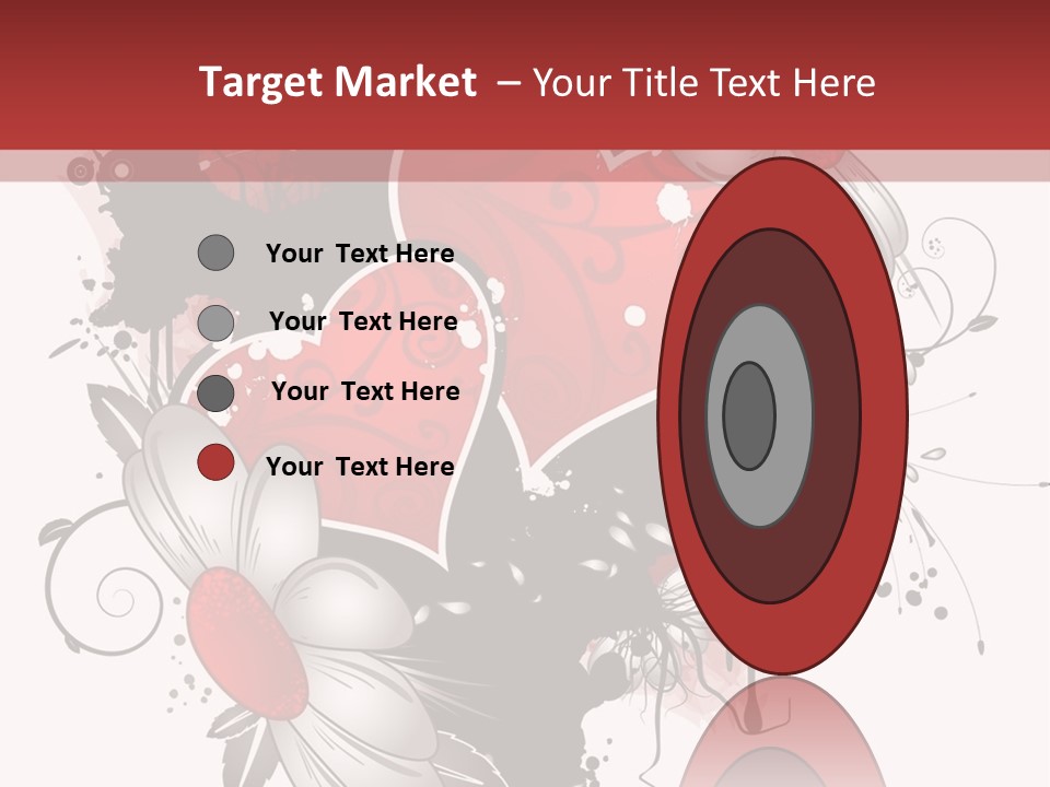 Grungy Valentine Stock Vector Illustration: PowerPoint Template