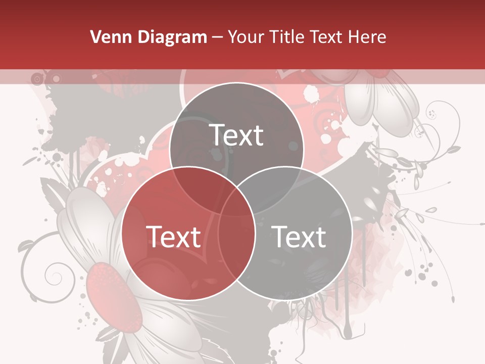 Grungy Valentine Stock Vector Illustration: PowerPoint Template