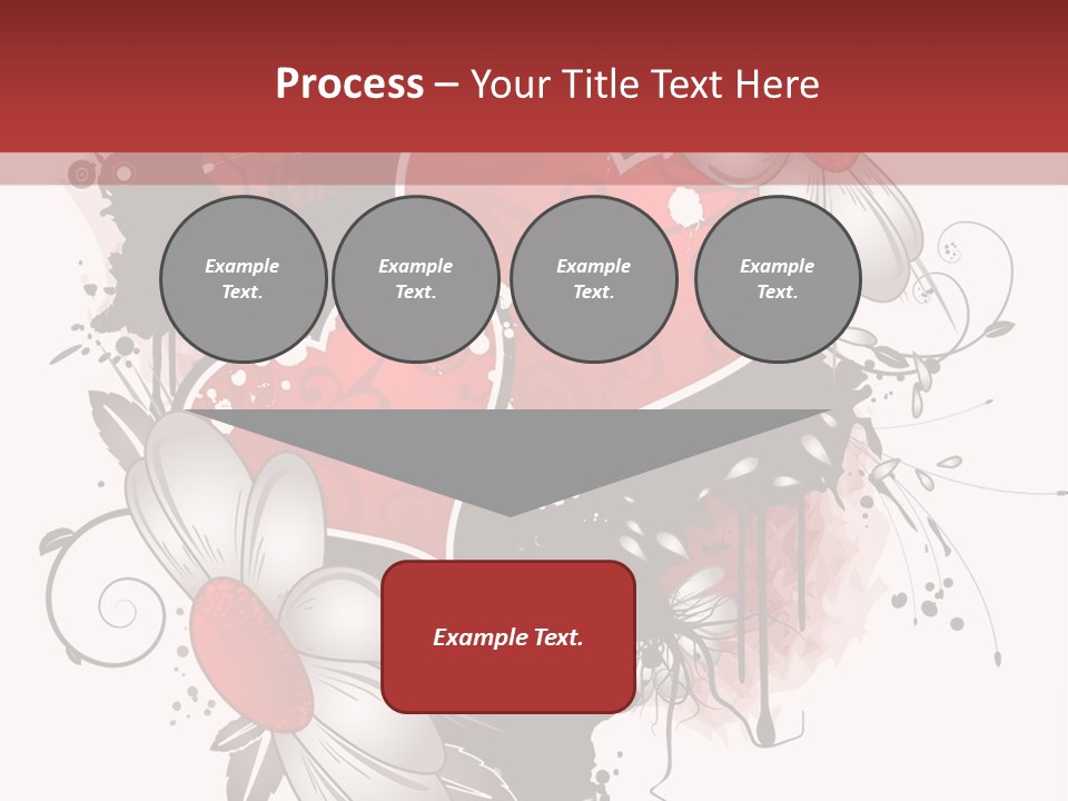 Grungy Valentine Stock Vector Illustration: PowerPoint Template