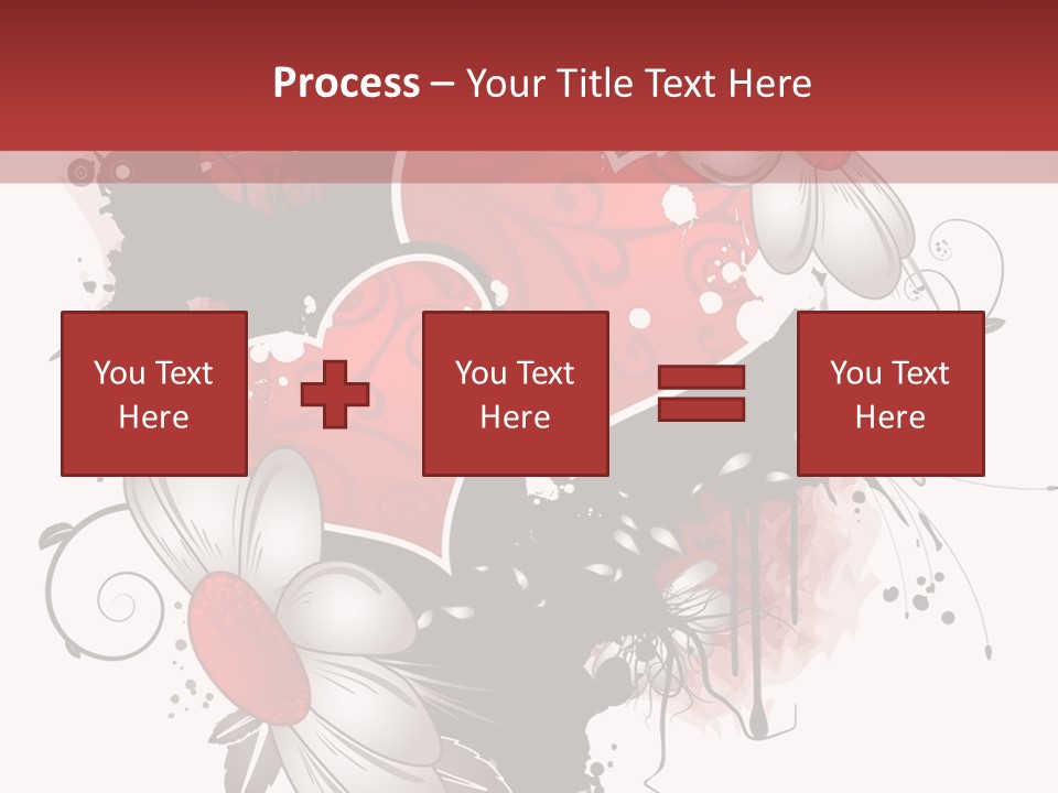 Grungy Valentine Stock Vector Illustration: PowerPoint Template