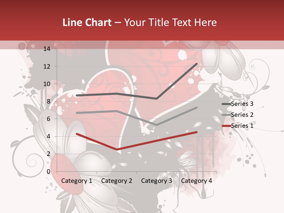 Grungy Valentine Stock Vector Illustration: PowerPoint Template