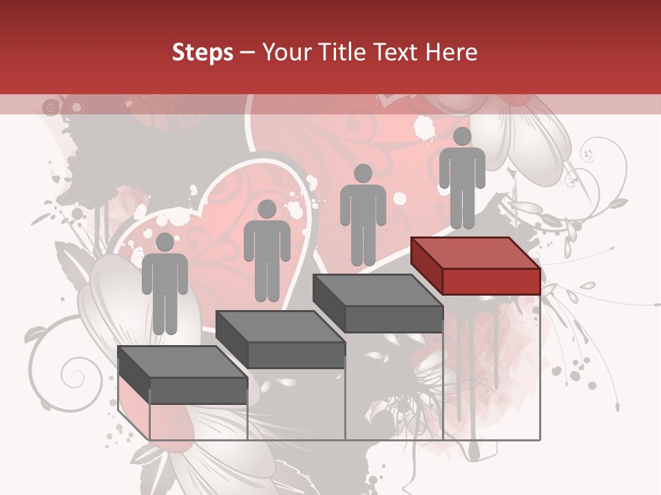 Grungy Valentine Stock Vector Illustration: PowerPoint Template